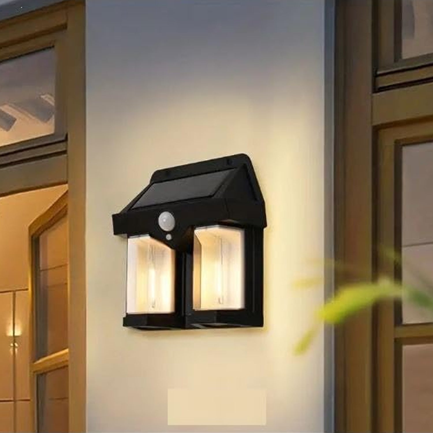 12585 Outdoor Solar Wall Lamp Outdoor Waterproof High Quality Lamp Induction Garden Lamp Garden Villa Night Lamp Double Lamp Light (1 Pc) 12585 Outdoor Solar Wall Lamp Outdoor Waterproof High Quality Lamp Induction Garden Lamp Garden Villa Night Lamp Double Lamp Light (1 Pc)